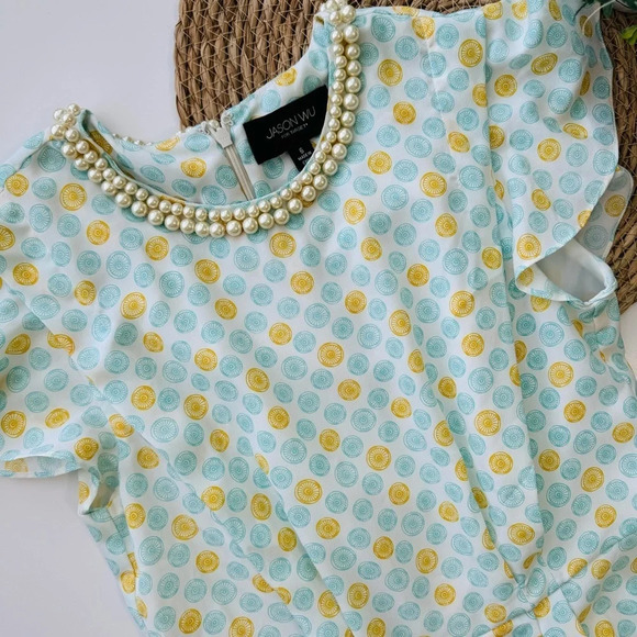 Jason Wu for Target Pastel Pearl Collar Medallion Dress Size 6 - Picture 3 of 8